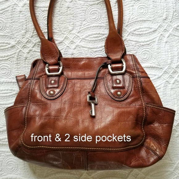 Fossil Bags Fossil Brown Leather Handbag Poshmark